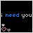 A 3x2 contact sheet of six animated AIM buddy icons featuring text phrases and heart symbols on black backgrounds with pixelated color variations.