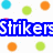 Pixelated icon with blue-outlined white text on a polka-dot background featuring orange, green, cyan, and pink circles.