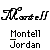 Pixel art of Montell Jordan-themed buddy icons with text and character variations on gray background