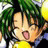 A pixelated anime-style character with green hair and yellow clothing appears on the left side of a contact sheet, while the right side displays stylized text "Anime IM" and "com" against a black background.
