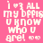 Pixelated pink background with white text reading 'i ♡ 3 ALL my bffs u know who u are!' and two heart symbols, displayed in a static image.