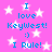 Pixelated text and star shapes on a pink background with blue lettering.
