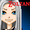 Pixelated character portraits with distinct hair colors and expressions, featuring text overlays on colored backgrounds.