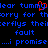 Blue pixelated text on black background with red heart symbol over 'tummy' in repeated phrases.