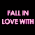 Animated contact sheet of a group in magenta tones with text overlays reading "FALL IN LOVE WITH" and "AMERICAN EYES" on black backgrounds.