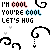 Animated contact sheet of a pixel art icon featuring repeated text phrases and decorative swirls in multiple color variations across six frames.