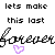 Pixelated text and symbols arranged in a with repeated phrases, purple hearts below cursive script