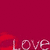A split-screen image with a red background on the left and an anime-style character on the right, featuring text reading "Love" and "I love Andrew" in purple.