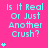 identical cyan text phrases on a bright pink background with varying numbers of small cyan stars below each phrase