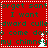 Red background with green pixelated text repeating 'forget sant I want edward culle come down my chimney' and two white pixelated trees.