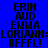 Pixelated text on blue and cyan backgrounds with visible motion blur in the lower-left quadrant.