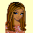 Pixel art of a girl with long brown hair wearing a pink floral top and light pants, standing against a pale yellow background with blue text reading "If it weren't for boys... I'd quit school!".