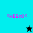 *KEECO* text in pink pixelated font appears on cyan and teal backgrounds with a black star icon below the text; later frames show a light blue star replacing the black one.