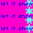 A static image with a bright pink background displaying repeated text and star shapes in cyan blue.