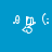 A pixelated icon with white symbols on a blue background, showing slight variations in the lower-right symbol across frames.