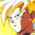 Pixelated static image of a character with light brown hair, white face, and red clothing against a yellow background.