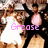 A four- shows a person in a white dress and black jacket with text overlays: 'Grease', 'the original', 'High School Musical', and a blank