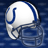 White football helmet with blue 'S' logo on a blue background, animated sparkles appear sequentially across the top