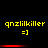 Yellow text 'qnzlikkiller' and '=]' on black background with red horizontal bars above and below.