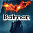 Batman and Joker buddy icons with a 'WTF?!' reaction icon, featuring fiery Batman imagery, jail background for Joker, and green text on black