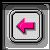25 square icons with rounded corners, each containing a single arrow pointing left in various solid colors on gray backgrounds