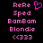 Pixelated pink text and symbols on black background, with one version showing a heart symbol replacing the 'e' in 'ReRe'.