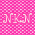 Pixelated pink and white checkered background with large stylized 'N' characters in the center.