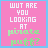 identical pink square icons with light blue borders, each displaying white and green pixelated text reading "WUT ARE YOU LOOKING AT pirata puffs?"