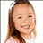 Six children's portraits arranged in a , each with distinct hairstyles and clothing, all smiling against a white background