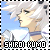 Pixelated character with white hair and blue choker, shown in profile against light blue background with text "SHIROI KUMO" below.