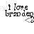 identical pixelated text icons reading "i love branden" with a heart symbol, displayed in black on white background