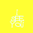 Yellow background with white pixelated text "I SEE YOU" and a hand gesture, partially obscured by black horizontal bars in different positions across frames.
