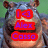 Pixelated image of a cartoon animal with brown ears and gray fur, overlaid by three red rectangular text boxes containing purple lettering.
