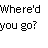 A static contact sheet of six text-based frames arranged in a 3x2 grid showing sequential phrases from the song "Where'd You Go?" by Fort Minor, displayed as pixelated black text on white background.