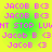 Pixelated text repeats across a bright green-yellow gradient background with no visible animation changes.