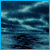 six shows a dark blue ocean background with a ghost ship silhouette, lightning effects, and text overlays reading SEA EVIL or GHOST SHIP