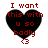 Four identical pixelated heart-shaped icons with red text reading "I want this with u so badly" and a small red '<3' symbol below, arranged in a on white background