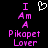 Pixelated text and heart symbol on black background, with pink text and white heart, two identical frames side-by-side.