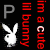Animated icon features white Playboy bunny silhouettes on black background with red text repeating 'im a cute lil bunny' and gray letters P, Y, L, A, B, O.