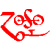 Four red pixelated icons arranged in a 2x2 grid on white background: stylized text, circular icon with object, three interlocking rings, and triangular knot symbol.