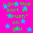 Bright pink background with blue stars and green text repeating 'i got this sort of "crush" on you' in a pixelated style.