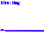 Pixelated blue and white digital image with repeated 'HI' text elements, horizontal purple-blue bars, and a solid blue rectangle containing red text.
