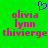 Green background with pink text reading 'olivia lynn thivierge' and a purple pixelated heart above the text.