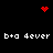 Black background with red pixel art symbols and repeated white text 'b+a 4ever' in a pattern