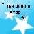 four and four shows a blue background with white stars, each displaying text 'WISH UPON A STAR...' where the letter 'S' in 'STAR' changes color across frames