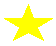 Three pixelated stars in yellow, orange, and blue arranged on a gray background with no visible motion.