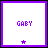 A 3x3 contact sheet of eight animated frames showing a static buddy icon with purple text and star symbols on white backgrounds, bordered by solid purple outlines.