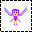 Pixel art character icons arranged in a with one empty , featuring a fairy-like figure, two women, and text reading "Cuties" with hearts