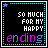 Two side-by-side animated frames of a pixel art buddy icon with black background, cyan dotted border, and star in top-left corner showing color variation on the word 'ending'.