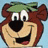 A cartoon bear head with a green cap, brown fur, and beige muzzle appears in four variations showing different text overlays.